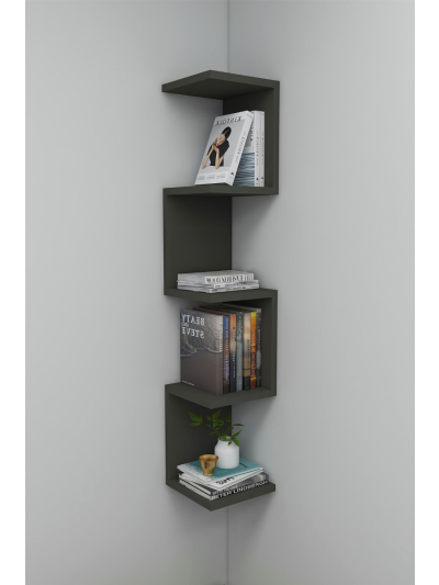 ZIGZAG BOOKSHELF-ANTHRACITE
