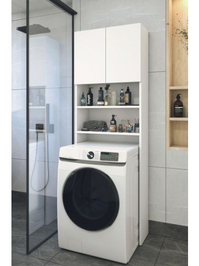 WASHING MACHINE CABINET-WHITE