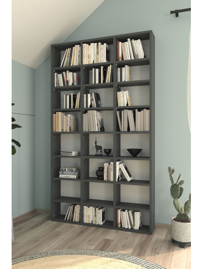 MULTI SHELVES BOOKSHELF-ANTHRACITE