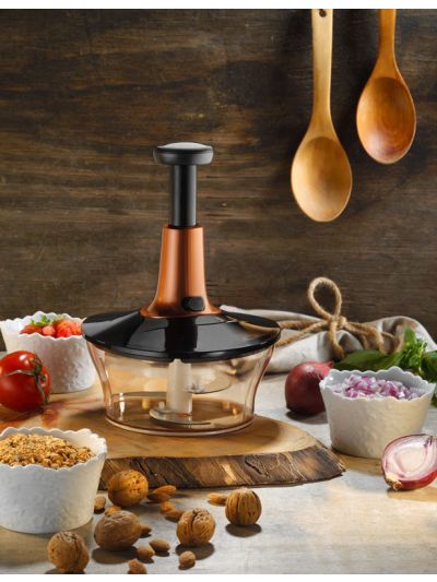 Manual Hand Press Food Processor, Copper 1500 mL (VP-015 )