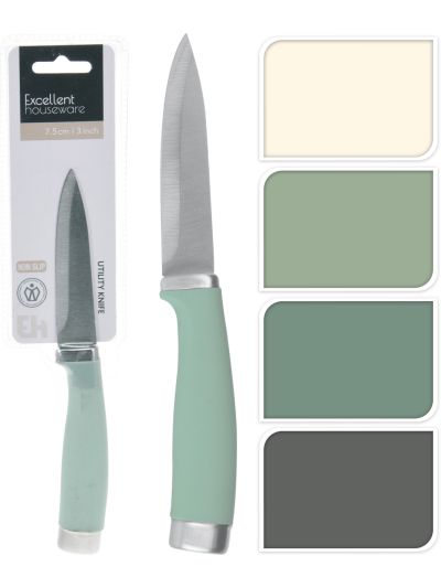 PARING KNIFE 75MM L.GREEN