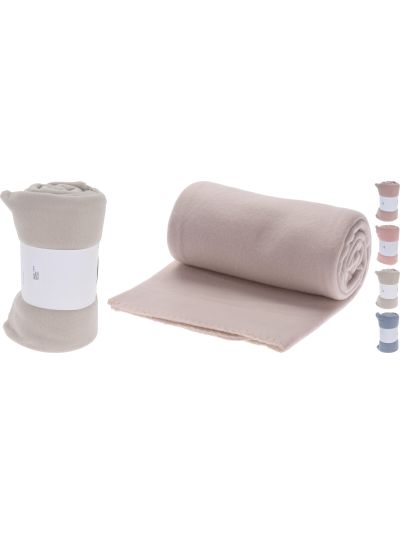 FLEECE BLANKET WHITE