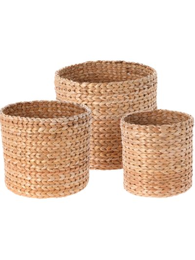 BASKET SET BANANA FIBRE 3PCS