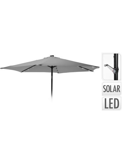 UMBRELLA SOLAR LIGHT GREY