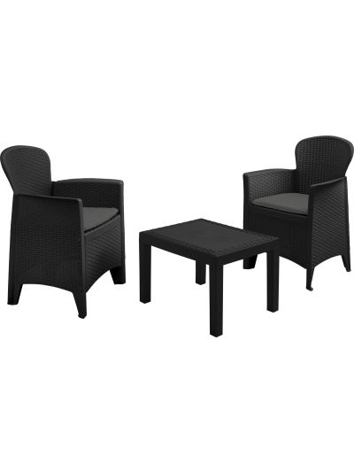 GARDEN SET AKITA 3PCS GREY