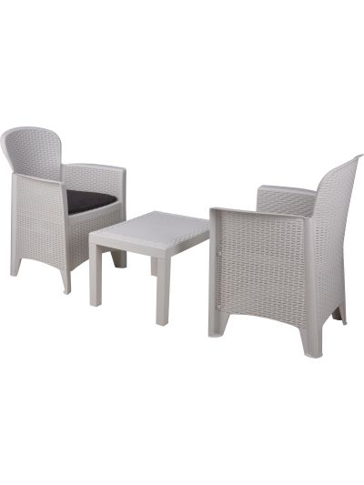 GARDEN SET AKITA 3PCS WHITE