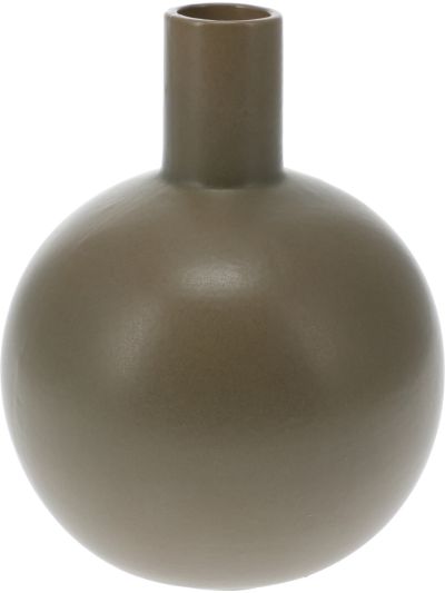 VASE BELLY SHAPE PORCELAIN GREY