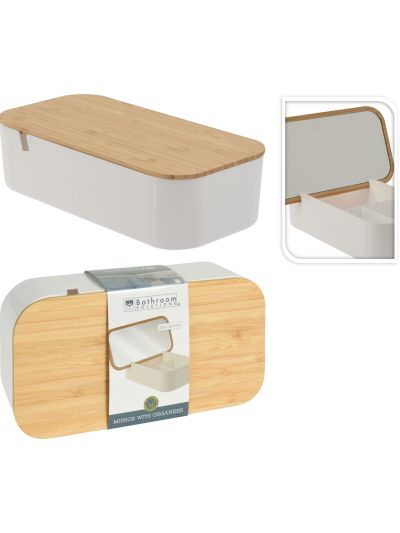 MIRROR WITH ORGANIZER 26X13X7C