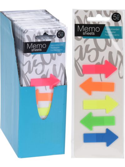 BOOKNOTES STICKY ARROW SHAPE