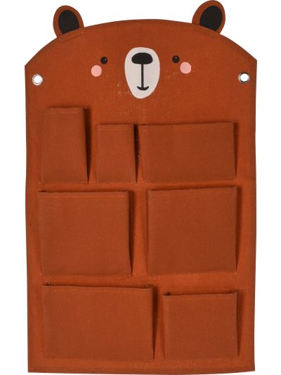 WALL ORGANIZER 7 POCKETS PEACH