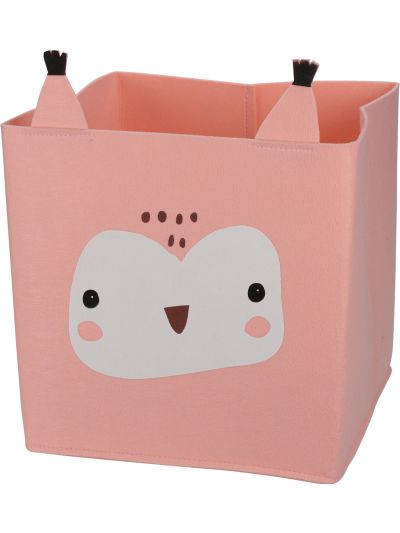 BASKET FELT 32X32X32CM PINK