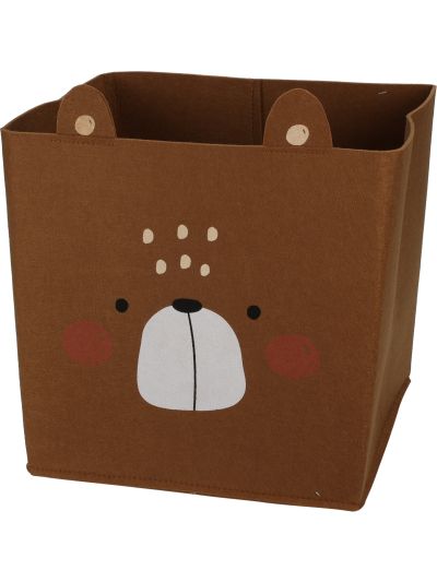 BASKET FELT 32X32X32CM ORANGE