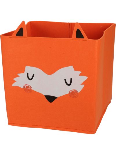 BASKET FELT 32X32X32CM BROWN