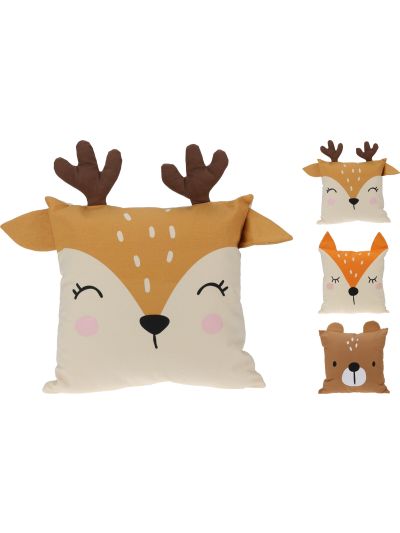 CUSHION 40X40CM FOREST L.BROWN