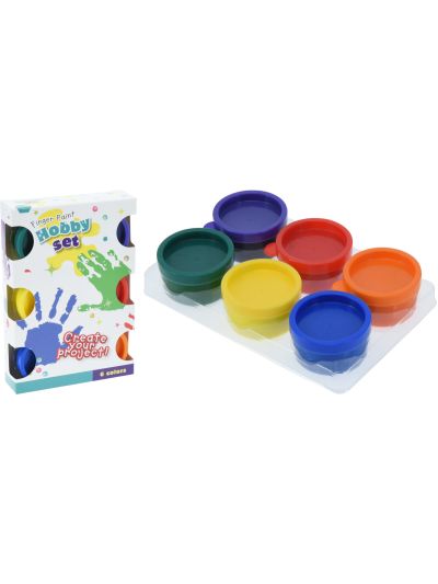 FINGER PAINT POTS SET OF 6
