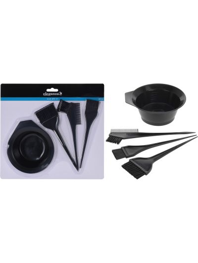HAIR DYE SET OF 4PCS BLACK