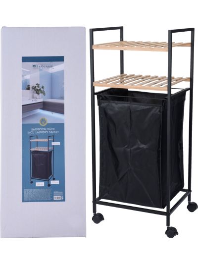 BATHROOM RACK WITH 2 SHELVES