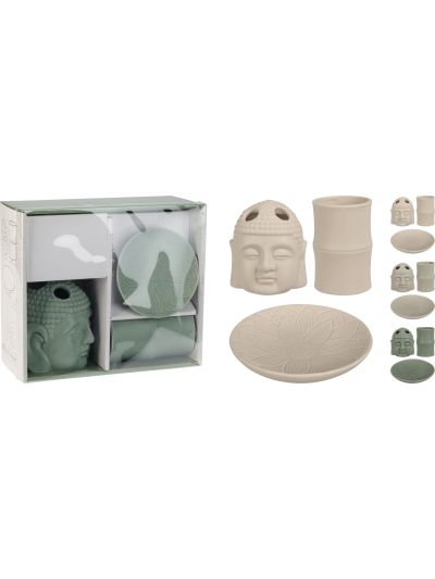 BATHROOM SET 3PCS WHITE