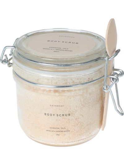 BODYSCRUB IN GLASS JAR VANILLA SANDALWOOD