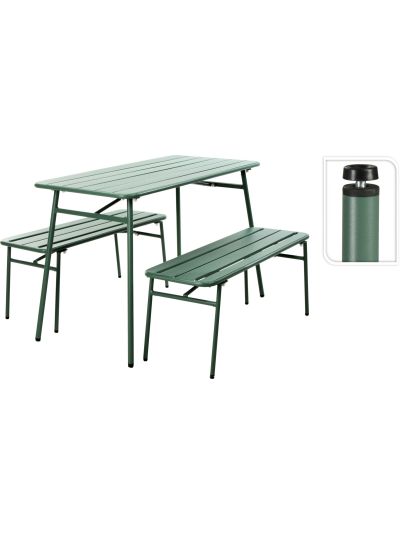 GARDEN FURNITURE SET 3PCS GREE