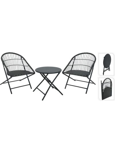GARDEN SET 3PCS METAL FOLDABLE