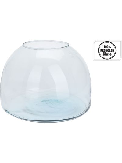 VASE RECYCLED GLASS 220XH150MM