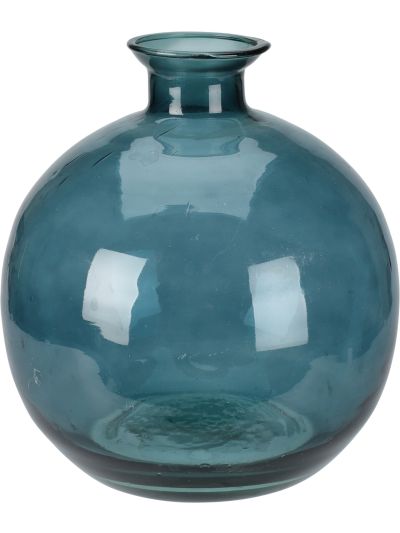 VASE GLASS 150XH170MM BLUE