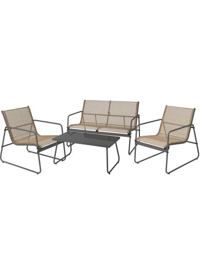 GARDEN FURNITURE 4PCS ANTHRACI