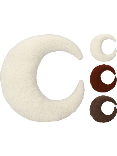 CUSHION MOON STAR BROWN