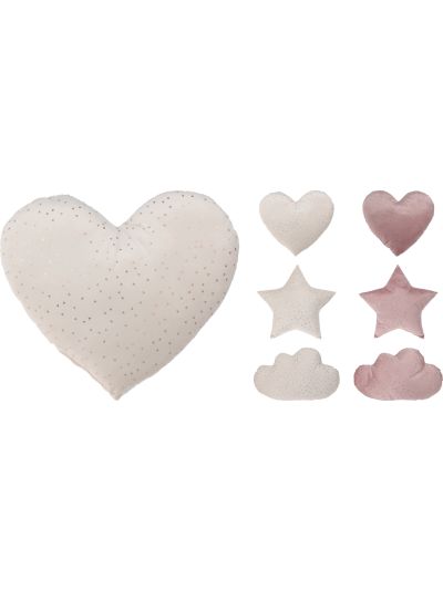 CUSHION SHAPES LOVE PINK