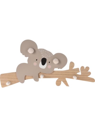 COAT RACK METAL ROD 2 HOOKS