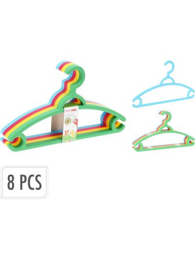 CLOTHES HANGER PP SET 8PCS - KH6000020