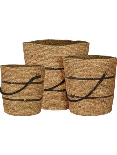 BASKET SET STRAW 3 SIZES - KR2002490