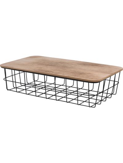 BASKET METAL WITH MDF LID