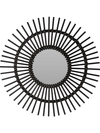 MIRROR WOOD 78CM BLACK - NB1305030