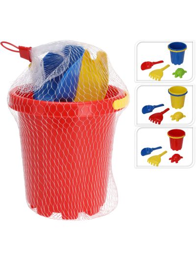 BEACH TOY SET PP SET 4PCS YELLOW