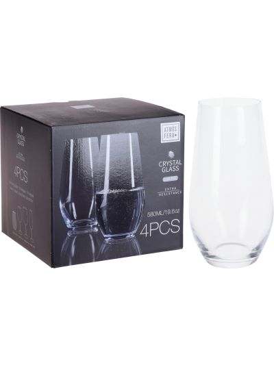 WATER GLASS TUMBLER 58CL 4PCS - SR4000010