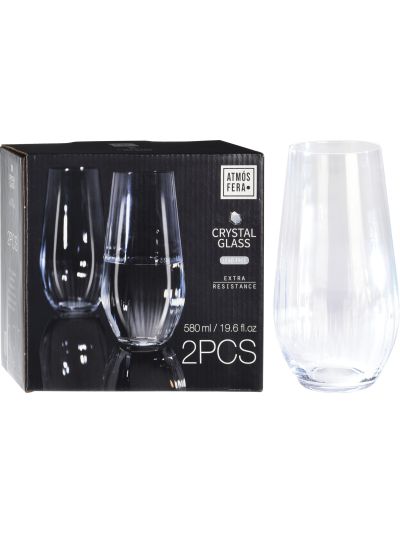 WATER GLASS 580ML SET 2PCS - SR4000070