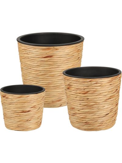 PLANT POT ROUND SET OF 3PCS