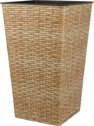 PLANT POT SQUARE 28X28X45CM WOODEN CLR