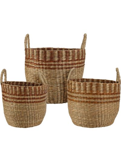BASKETSET ROUND SEAGRASS S3