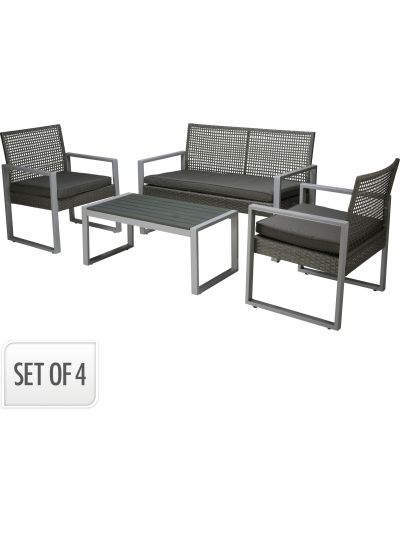 GARDEN SET 4PCS PP RATTAN (F1) - VN3000200