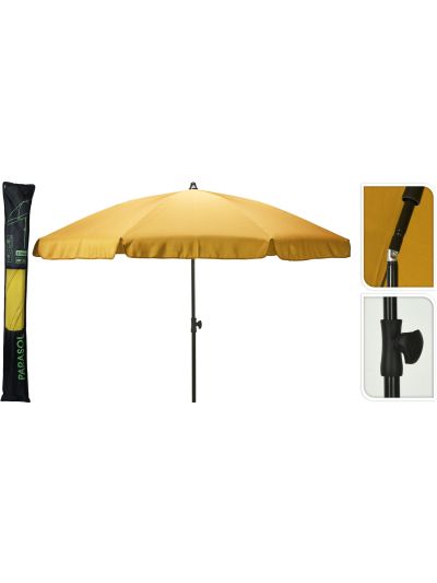 GARDEN UMBRELLA 200CM YELLOW - X11000530