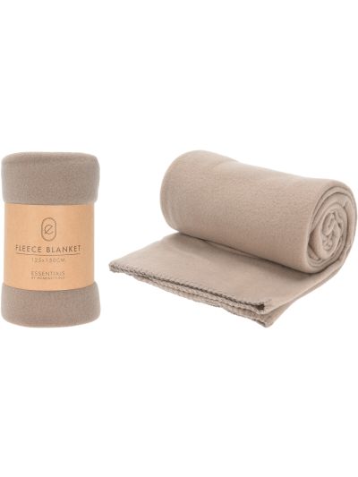 BLANKET FLEECE 125X150CM TAUPE - HZ1011720