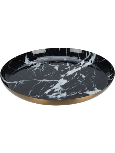 PLATE 23CM MARBLE LOOK