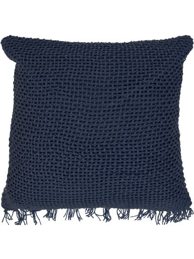 CUSHION 45X45CM COTTON BLUE