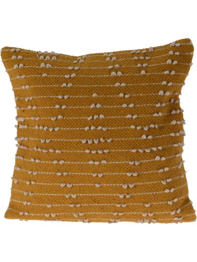 CUSHION 45X45CM COTTON YELLOW