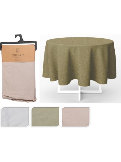 TABLECLOTH ROUND DIA150CM GREEN
