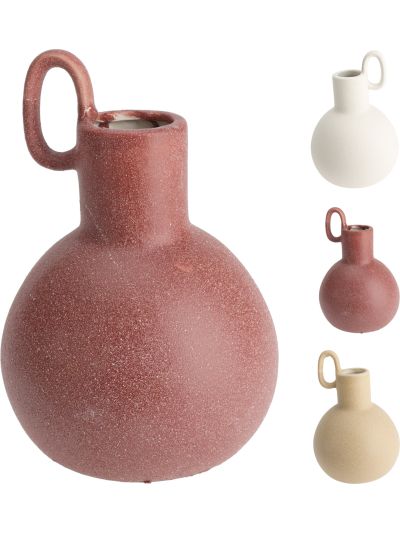 VASE CERAMIC 19CM PINK
