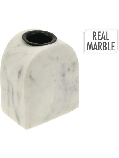 CANDLE HOLDER MARBLE 10X4CM